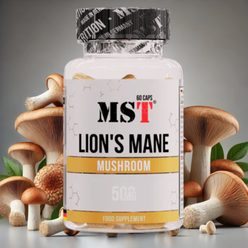 Продукт MST Nutrition Lion's Mane Mushroom 500 мг с грибом ежовиком