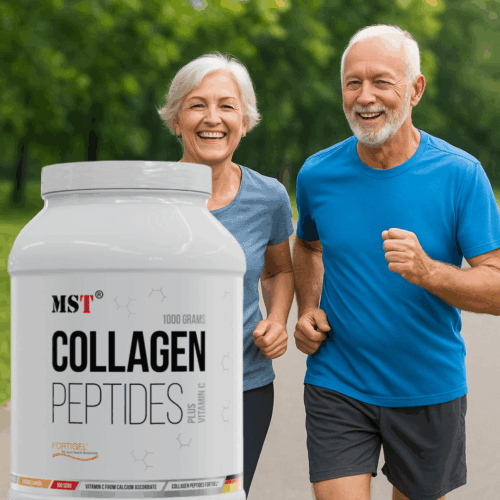 Літня пара радіє здоровим суглобам з продуктом MST Collagen Peptides Plus Vitamin C